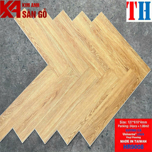 Sàn Nhựa Hèm Khóa Giả Gỗ Xương Cá TH-9008